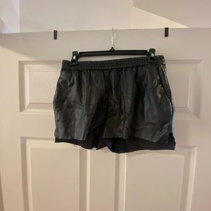 Pleather shorts